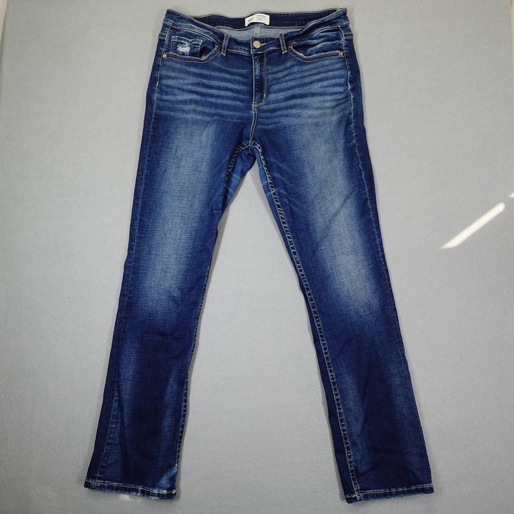 BKE Jeans Mens 34x31.5 Blue Payton Universal Fit Mid-Rise Straight Denim Casual